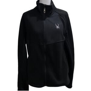 Spyder Men’s Full‎ Zip Jacket Warm Black Size Small style 71H64010-01 Mid-weight